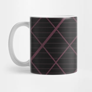 Rose plaid, dark Mug